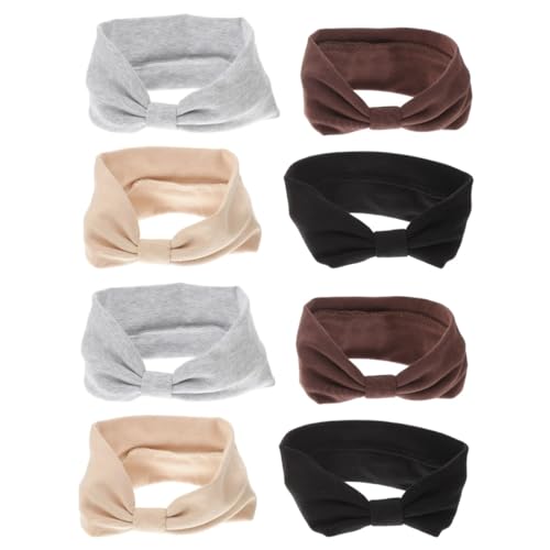 WOONEKY 8stücke Teiliges Elastischen Geknoteten Haarbändern Für Turban-stirnbänder Und Kaffee Für Yoga Sport Make-up Und Alltag von WOONEKY