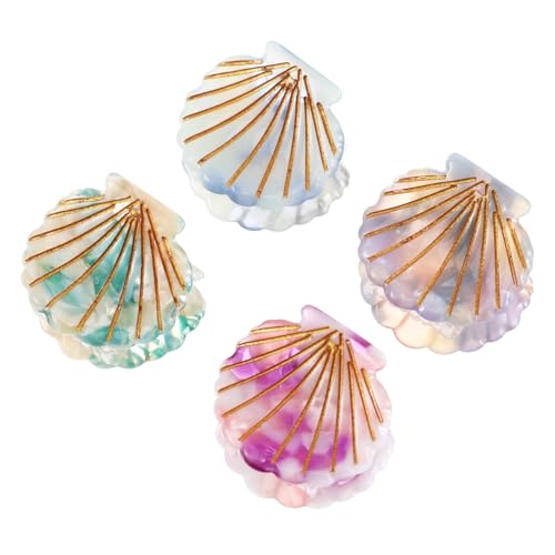 WOONEKY 8stücke Kleine Haarklammern Acetat Teiliges Traumfarben Für Dünnes Und Dickes Haar Rutschfeste Krallenclips Für Stilvolle Frisuren Haaraccessoires Für Mädchen Und von WOONEKY