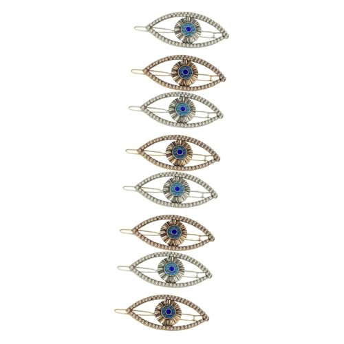 WOONEKY 8stücke Strass Haarspangen Augen Haarklammern Für Damen Vintage Design Für Hochzeiten Partys Und Alltag Antikem von WOONEKY