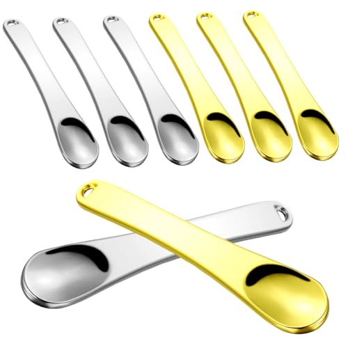WOONEKY Hautpflege-löffel-set 8-teilig Make-up-spatel Aus Metall Für Crememasken Werkzeuge Für Die Tägliche Hautpflege von WOONEKY
