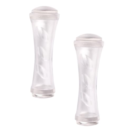 WOONEKY 8 Stk Nagelkunst-doppelkopfstempel Zweiköpfige Nagelstampfer Gel-nagel-kits Nagelstempelset Diy Nagelstampfer Klarer Nagelstempel Nagel Stempel Fingernagel Acrylnagel Plastik Weiß von WOONEKY