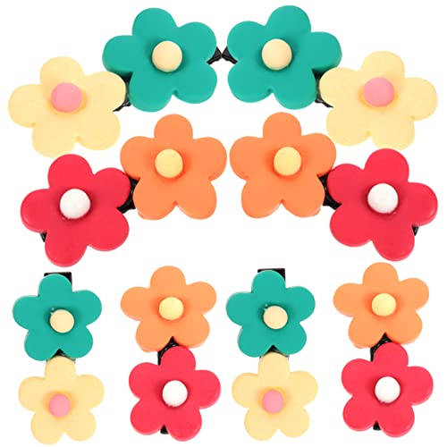 WOONEKY 8stücke Winzige Blumen-haarspangen Kleine Haarspangen Für Mädchen Knitterfreie Haarspangen Mit Blumen von WOONEKY