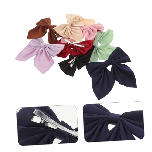 WOONEKY 8 Stück Japanische Haar Accessoires Schleifenclips Für Damen Kleine Haarschleifen Haarschleifenclips Schleifen Zum Anklipsen Haarschleifen Für Mädchen Haarschleifenclips Für von WOONEKY