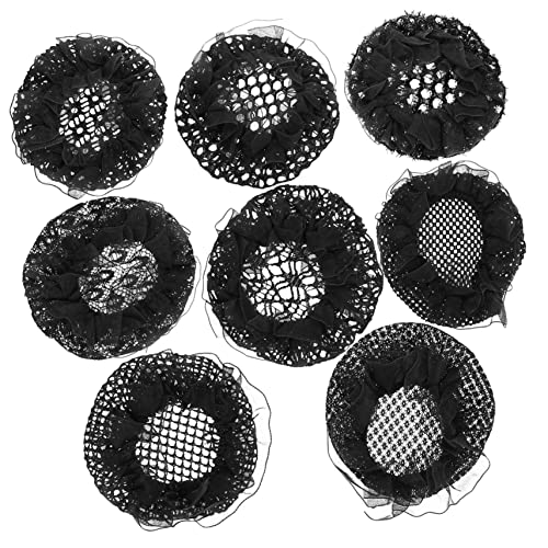 WOONEKY 8stücke Haarnetze Für Duttfrisuren Elastische Haarnetze Für Damen Unsichtbare Für Verschiedene Haartypen Für Tänzerinnen Büro Stilvolle Haarabdeckung Zufälligen Designs von WOONEKY