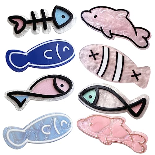 WOONEKY 8stücke Cartoon Mini Haarspangen Für Mädchen Kleine Süße Haarklammern Bunten Designs Für Hochzeiten Geburtstagsfeiern Und Alltag von WOONEKY