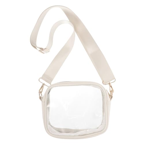 WOONEKY Abnehmbare Kleine Transparente Crossbody Bag mit Verstellbarem Schultergurt Strapazierfähiges Leichte Umhängetasche für Damen für Konzerte und Sportveranstaltungen WOONEKY Abnehmbare Kleine Transparente Crossbody Bag mit Verstellbarem Schultergurt Strapazierfähiges Leichte Umhängetasche für Damen für Konzerte und Sportveranstaltungen von WOONEKY