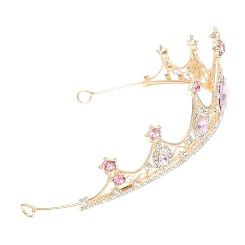 WOONEKY Barock Damen Krone mit Strasssteinen Stilvolle Tiara für Hochzeit und Geburtstag Edle Braut Kopfbedeckung Luxuriöses Haarschmuck Accessoire für Festliche Anlässe von WOONEKY