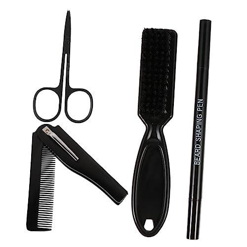WOONEKY 4stücke Teiliges Bartpflege-set Mit Bartstift Pinsel Faltkamm Und Scheren Für Präzise Bartgestaltung Für Männer Reisen Kompakt Und Praktisch WOONEKY 4stücke Teiliges Bartpflege-set Mit Bartstift Pinsel Faltkamm Und Scheren Für Präzise Bartgestaltung Für Männer Reisen Kompakt Und Praktisch von WOONEKY
