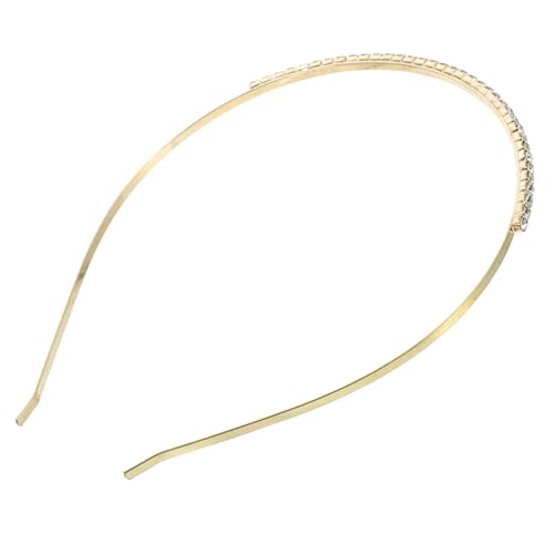 WOONEKY Haarreif Aus Metall Strass-haarreif Für Mädchen Hochzeit Brautschmuck Haarreif Einzelne Reihe Von Edelsteinen von WOONEKY