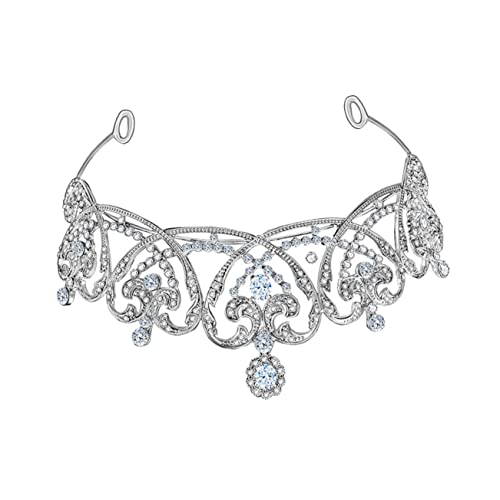 WOONEKY Brautkrone Mit Kristallen Für Hochzeiten Elegantes Haarband Für Braut Und Brautjungfern Für Besondere Anlässe Wie Verlobungen Partys Und Jubiläen von WOONEKY