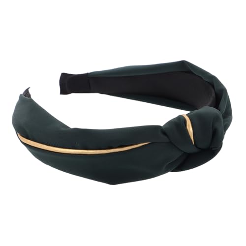 WOONEKY Breiter Knotted Haarreif für Damen mit Goldfarbenem Bequem und Leicht für Freizeit und Formelle Outfits Vielseitig Kombinierbar Perfekter Haarschmuck für von WOONEKY