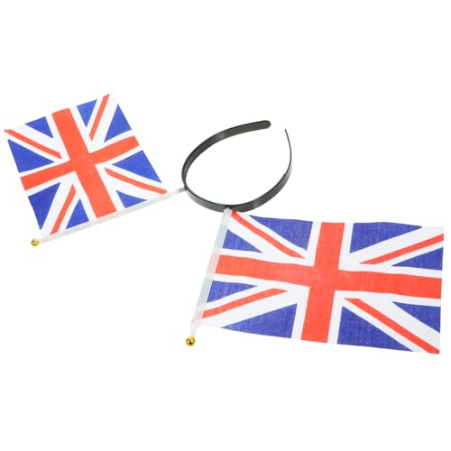 WOONEKY Britisches Festival Kopfschmuck Haarreif mit Federfeder Fransen Party Stirnband für Feierlichkeiten und Kostümaccessoire von WOONEKY
