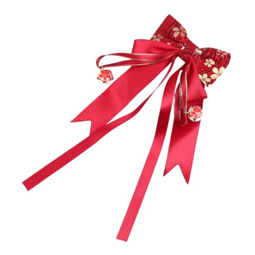 WOONEKY Chinesischer Stil Haarklammer Schleifenform Eleganter Kopfschmuck für Mädchen Festlicher Haarschmuck für Neujahr und Besondere Anlässe Einfache Handhabung von WOONEKY