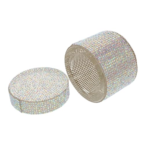 WOONEKY Dappen Dish für Nagelkunst mit Deckel Acrylschale für Flüssigkeiten und Pulver Multifunktional als Nagelpflege und Kerzenhalter für Maniküre und Nageldesign von WOONEKY