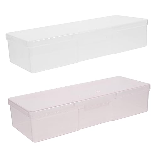 WOONEKY 4stücke Aufbewahrungsbox Für Nägel Und Nagelzubehör Stiftbox Für Schminke Und Kleine Gegenstände Nagelwerkzeug-organizer Mit Deckel Kompakt Und Tragbar Für Zuhause Und Geschäft von WOONEKY