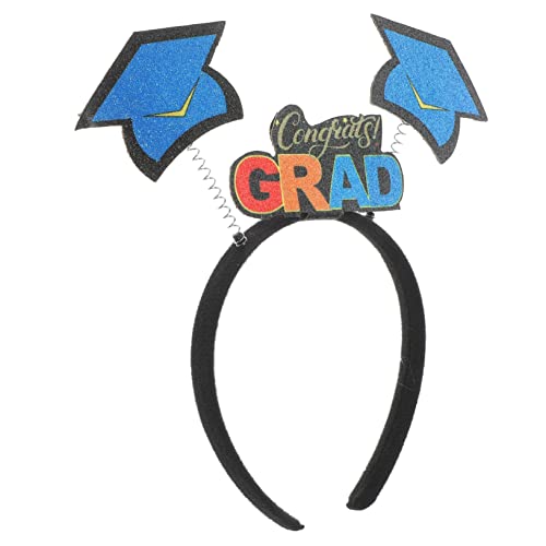 WOONEKY Abschlussfeier Haarreif Mit Doktorhut Elegantes Farbenfrohes Stirnband Für Graduierung Prom Hochzeiten Und Feste Leicht Und Bequem Accessoire Für Unvergessliche Momente von WOONEKY