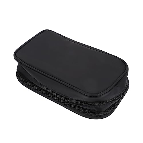 WOONEKY Outdoor Kosmetik Organizer Für Reisen Tragbare Make-up Tasche Mit Fächern Für Lippenstifte Und Ätherische Öle Praktische Doppellagige Aufbewahrungstasche von WOONEKY