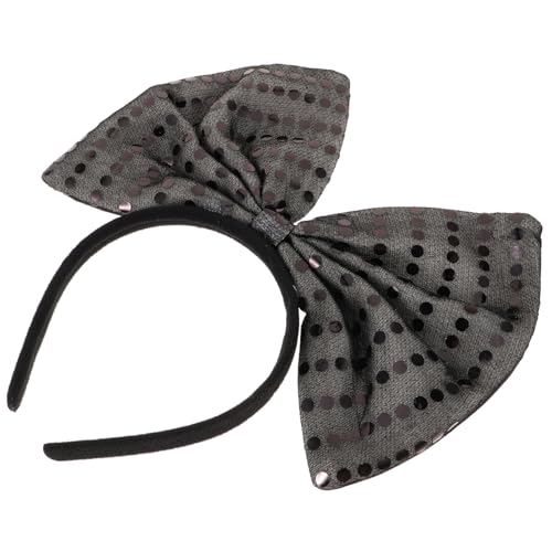 WOONEKY Dünner Haarschleifen-haaraccessoire Für Damen Glänzendes Haarband Mit Übergroßem Schleifen-design Für Stilvolle Frisuren Und Besondere Anlässe von WOONEKY