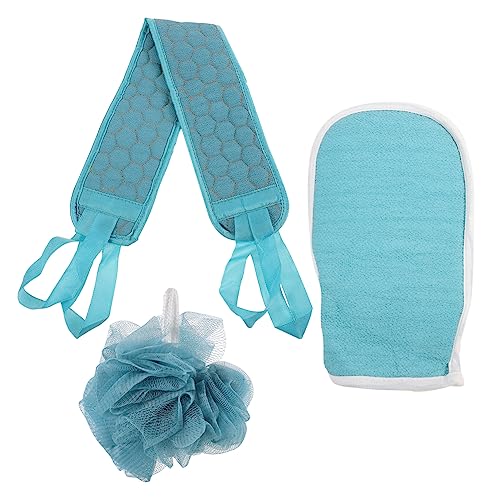 WOONEKY Dusche Handschuhe Bade-duschball Rückenmassagetuch Badetuch Mit Langen Riemen Zum Leicht Erreichen Von Körperstellen von WOONEKY