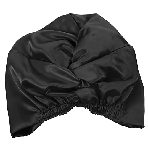 WOONEKY Schlafhaube Aus Satin Mit Elastischem Band Komfortable Duschhaube Für Langhaar Locken Und Zöpfe Schützt Haare Beim Schlafen Und Hält Kissen Sauber Für Beauty-routine Und von WOONEKY