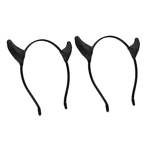 WOONEKY Einzigartiger Haarreif Festival-feier-kopfschmuck Schwarzes Design 2 Stück Für Party Und Karneval von WOONEKY