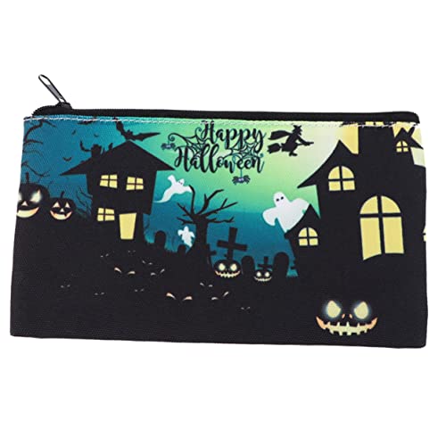 WOONEKY Halloween Make-up Tasche Für Frauen Tragbare Kosmetiktasche Mit Einzigartigem Halloween- Für Reisen Büro Und Alltag Für Kosmetikaufbewahrung Und von WOONEKY