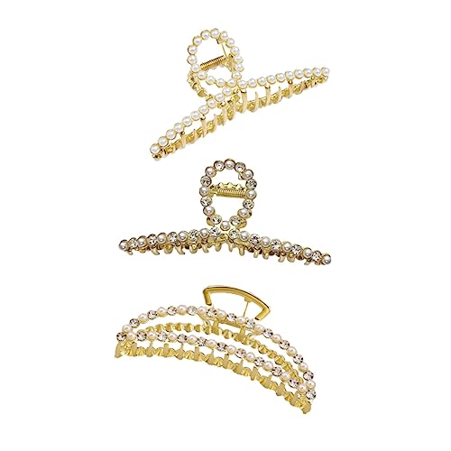 WOONEKY 3stücke Perlen Haarspangen Aus Haarnadeln Haar-accessoires Für Home Party Praktische Haarspangen Für Frauen Und Mädchen von WOONEKY