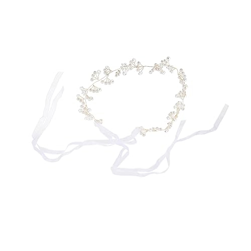 WOONEKY Haarband Mit Strass Und Perlen Kopfbedeckung Für Frauen Mädchen Zum Hochzeit Verlobung Geburtstag von WOONEKY