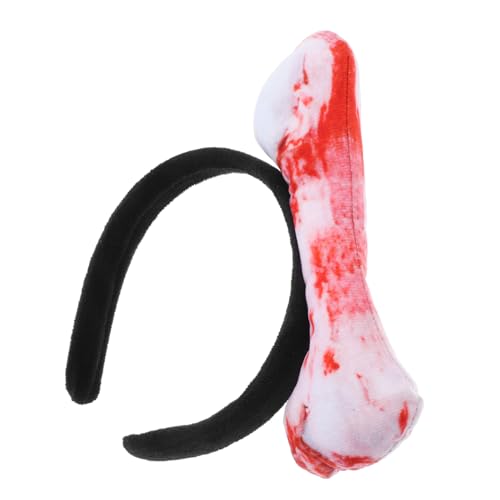 WOONEKY Faux Bone Stoff Haarreif Lustige Kopfbedeckung für Halloween Partys und Kostüme Bequemes Material Einzigartiges Design Einfach zu Stylen für und Festivals von WOONEKY