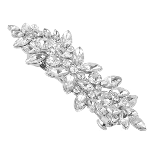 WOONEKY Frauen funkelnde Strass Haarspange Pin Mädchen Side Bangs Kopfschmuck Braut Brautjungfer Entenschnabel Haarspangen Zubehör für Braut Hochzeit Party Gefälligkeiten von WOONEKY