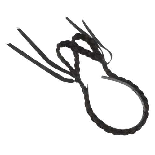 WOONEKY Fun Headband mit Hasenohren Weiches Haarstyling Tool für Frauen und Mädchen Natürlicher Schwarzer Dutt Haarreifen Schonend und Volumengebend für Party und Cosplay WOONEKY Fun Headband mit Hasenohren Weiches Haarstyling Tool für Frauen und Mädchen Natürlicher Schwarzer Dutt Haarreifen Schonend und Volumengebend für Party und Cosplay von WOONEKY