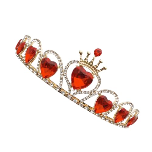 WOONEKY Braut Krone Kopfbedeckung elegante Hochzeit Party Haar Hoop für Braut Kuchen Zubehör von WOONEKY