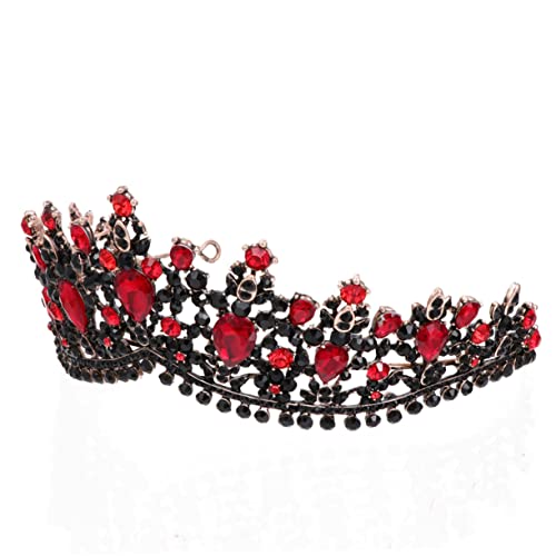 WOONEKY Geburtstagskrone mit Strasssteinen Braut Tiara für Hochzeit und Party Antiallergisch Rostfrei Leichtes Haarschmuck Accessoire für Damen und Mädchen von WOONEKY