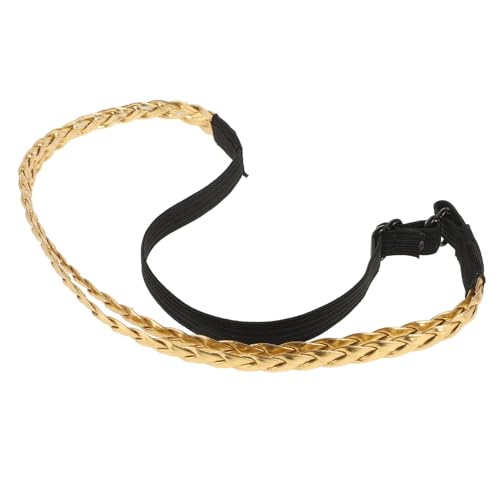 WOONEKY Geflochtenes Verstellbares Haarband Damen Elastisch Doppelt Geflochten Modischer Haarschmuck Leicht Atmungsaktiv für Alltag Party Hochzeit von WOONEKY