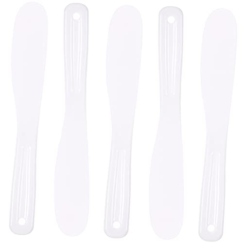 WOONEKY 5stücke Kosmetikspatel Masken Spatel Gesichtscreme Löffel Körpermilch Silikon Beauty Tools Hautpflegespatel Make-up-spatel von WOONEKY