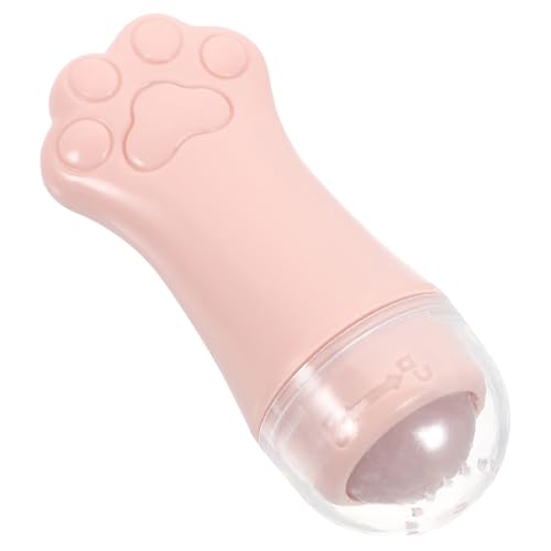 WOONEKY Gesichtsmassagegerät Cat Paw Roller Tragbarer Gesichtsroller aus Rosenquarz für Damen Verbessert die Hautelastizität und Fördert die Absorption von Pflegeprodukten für von WOONEKY