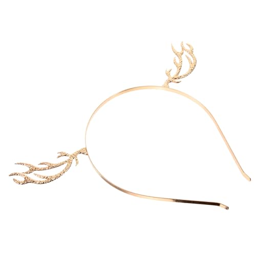 WOONEKY Geweihförmiges Haarband Aus Goldfarbener Legierung Für Damen Und Mädchen Elegantes Stirnband Für Festliche Anlässe Partys Und Besondere Veranstaltungen Ideal Haarschmuck von WOONEKY