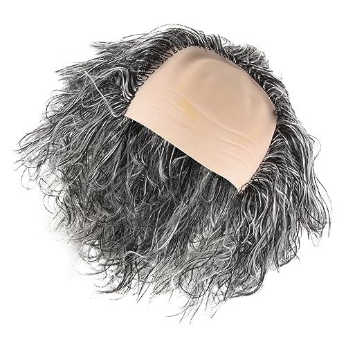 WOONEKY Alter Mann Glatzkopf Perücke Für Opa Kostüm Party-perücke Für Männer Und Alte Leute von WOONEKY