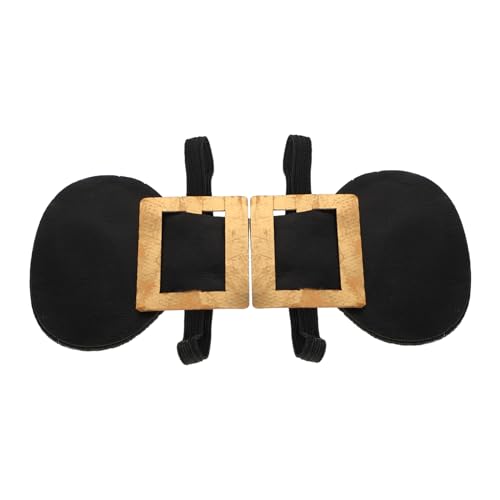 WOONEKY Goldene Kostüm Schuhschnallen für Herren Dekorative Schuhbuckles aus Langlebigem Material Einfach Anlegbar Vielseitig Einsetzbar für Cosplay Festtags und Rollenspielzubehör von WOONEKY
