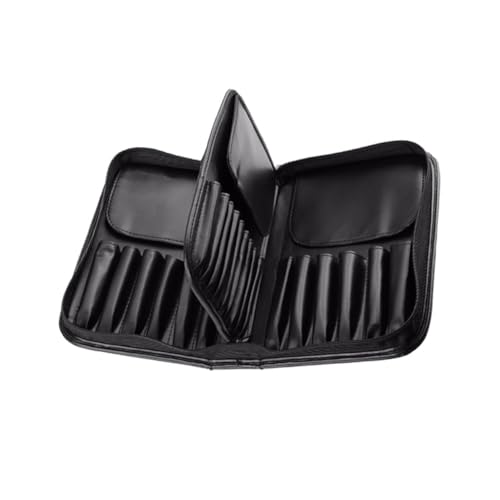 WOONEKY Große Kosmetikpinsel Tasche PU Leder Schminktasche mit Reißverschluss Leicht Langlebig Großer Stauraum für Reise Business Camping Damen Kosmetiktasche Organizer WOONEKY Große Kosmetikpinsel Tasche PU Leder Schminktasche mit Reißverschluss Leicht Langlebig Großer Stauraum für Reise Business Camping Damen Kosmetiktasche Organizer von WOONEKY