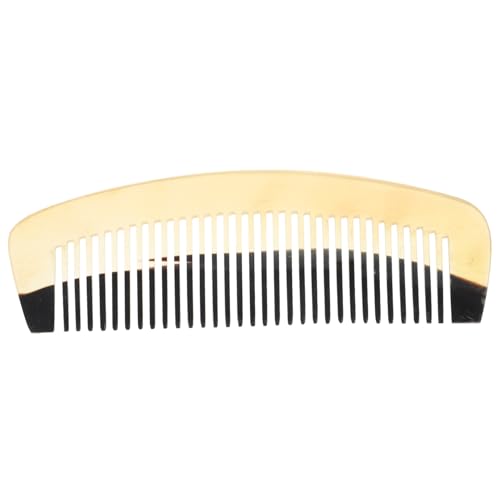WOONEKY Hornkamm Für Haarpflege Antistatischer Kamm Aus Horn Für Kopfhautmassage Kamm Für Dünnes Haar Reisekamm Aus Horn Für Männer Und Frauen Haarkamm Zur Beruhigung Der Kopfhaut von WOONEKY