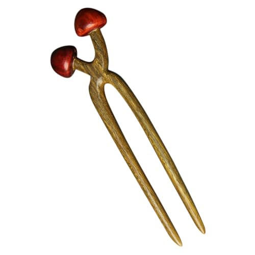 WOONEKY Haarnadel Haarschmuck für Frauen Haarstab für Dutts Haar Klammern hair fork Haarknotenstäbchen Frauenhaarstock Jahrgang Brötchen Pferdegesichtsrock Kopfbedeckung Kind Holz von WOONEKY