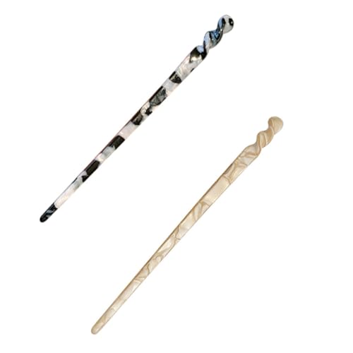 WOONEKY 2stücke Einfache Haarnadeln Für Tägliche Hochsteckfrisuren Passend Zum Dutt-kopfschmuck Im Uralten Stil Zufällige Farbe von WOONEKY