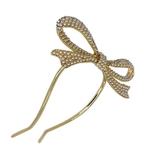 WOONEKY Haarnadeln Mit Perle Und Schleife Zinklegierung Brautschmuck Hochzeit Haarschmuck Für Alltagsfrisuren Und Festlichkeiten von WOONEKY