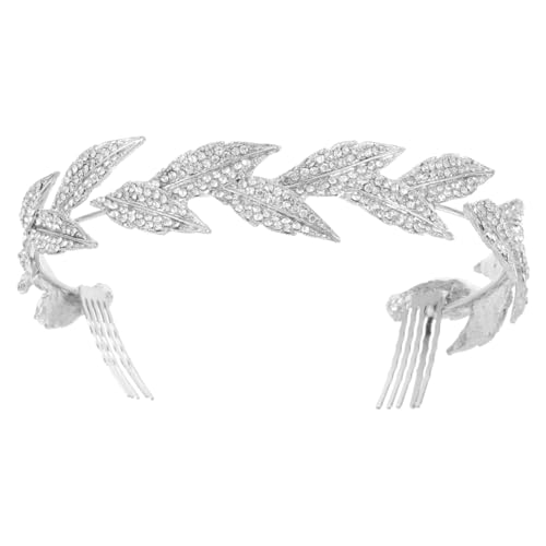 WOONEKY 1stück Braut Haarschmuck Headdress Mit Wasserdiamanten Eleganter Haarkamm Für Hochzeiten Und Partys Verleiht Jedem Look Charme Und Stil von WOONEKY