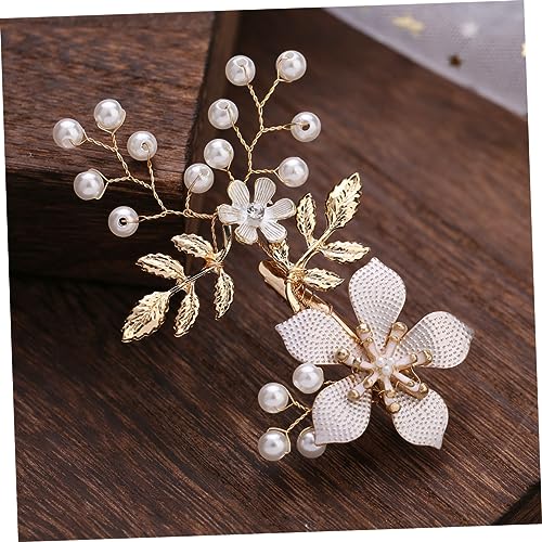 WOONEKY Frauen Kopfschmuck Blume Luxus Schmuck Design Hochzeit Kopfschmuck Braut Haarschmuck Für Hochzeit von WOONEKY