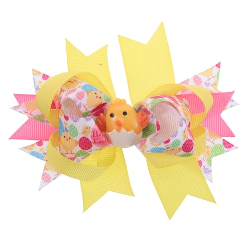 WOONEKY Hübsche Gelbe Küken Haarclips für Mädchen Niedliche Haaraccessoires mit Entenbill Design für Ostern Partys Geburtstagsfeiern und Alltag von WOONEKY