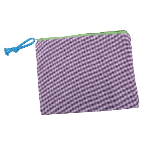 WOONEKY Kosmetiktasche Im Vintage-Design Große Kapazität Tragbarer Make-up Organizer Mit Karomuster Für Damen Für Und Täglichen Gebrauch von WOONEKY