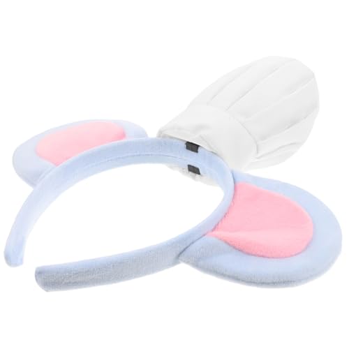 WOONEKY Kochmaus Haarschmuck mit Chef Mütze Lustiges und Festliches Kostüm Accessoire für Erwachsene für Halloween Cosplay und Partys Himmelblau von WOONEKY