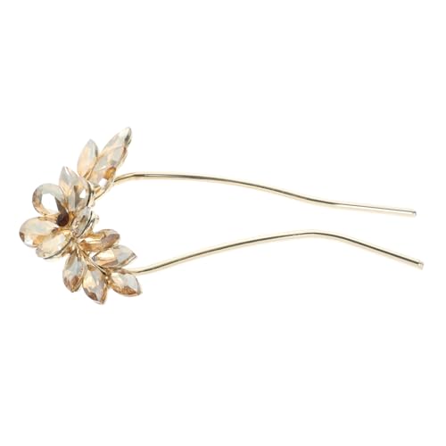 WOONEKY Kristall U Förmige Haarnadel Chignon Nadel Hochzeits Haarschmuck Für Bräute Haarschmuck Für Frauen Hochzeits Kopfschmuck Für Die Braut Haarschmuck Für Frauen Braut von WOONEKY